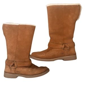 Far West Suede boots with Sherpa Wool lining